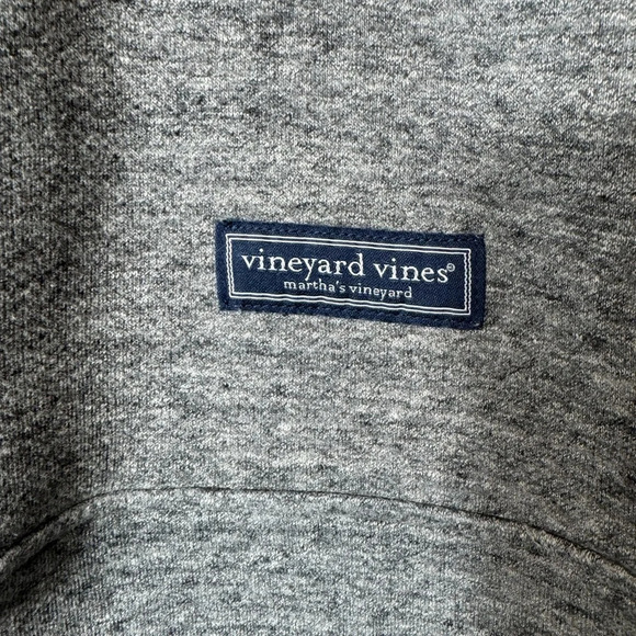 Vineyard Vines Martha’s Vineyard Shep Shirt Gray Quarter Pullover Zip XXL - Picture 2 of 8